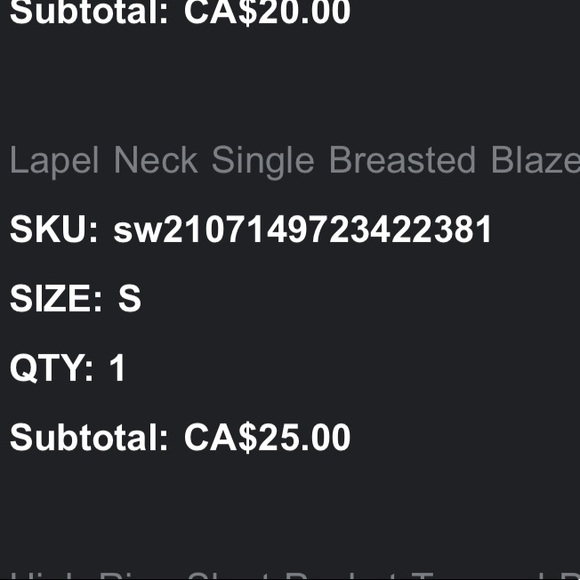 Shein Blazer - Picture 2 of 2